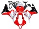 Weiß Rot Glänzendes Schwarz 2007-2008 Honda CBR600RR Motorrad Verkleidung
