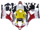 Weiß Gelb Rot Repsol HRC 2007-2008 Honda CBR600RR Motorrad Verkleidung