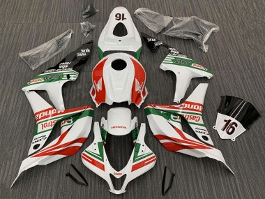 Weiß Rot Grün Glänzendes Schwarz Castrol 16 2007-2008 Honda CBR600RR Motorrad Verkleidung