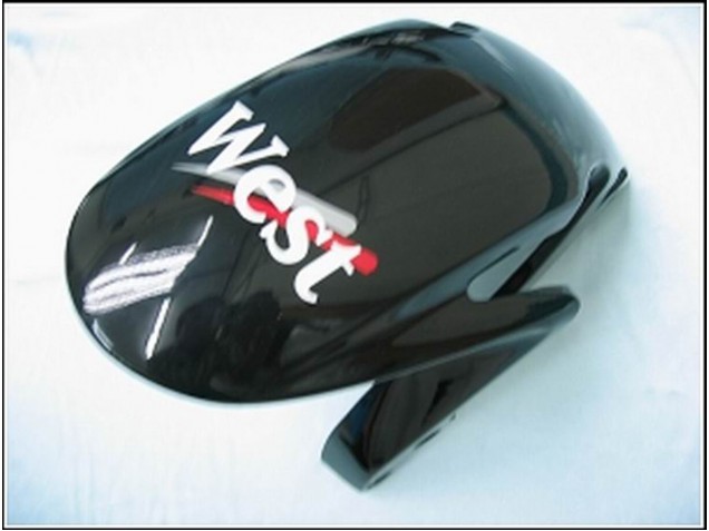 Glänzendes Schwarz Weiß West 2007-2008 Honda CBR600RR Motorrad Verkleidung