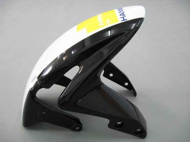 Weiß Grün Gelb Glänzendes Schwarz Hannspree 2007-2008 Honda CBR600RR Motorrad Verkleidung