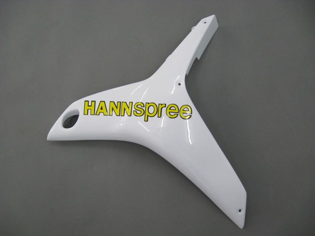 Weiß Grün Gelb Glänzendes Schwarz Hannspree 2007-2008 Honda CBR600RR Motorrad Verkleidung