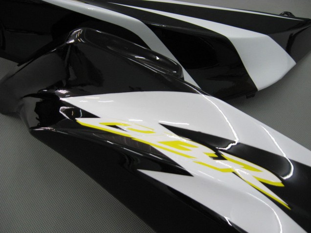 Weiß Grün Gelb Glänzendes Schwarz Hannspree 2007-2008 Honda CBR600RR Motorrad Verkleidung