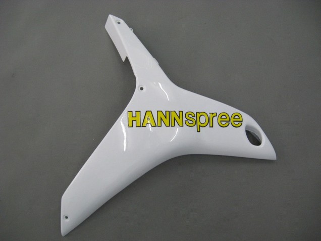 Weiß Grün Gelb Glänzendes Schwarz Hannspree 2007-2008 Honda CBR600RR Motorrad Verkleidung