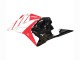 Weiß Rot Glänzendes Schwarz 2009-2012 Honda CBR600RR Motorrad Verkleidung Kit