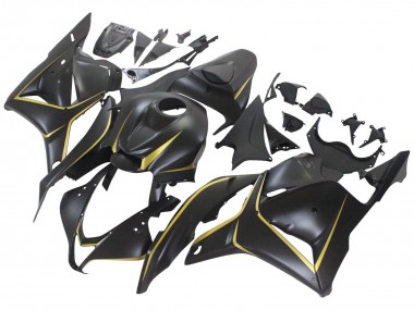 Matt Schwarz Gold 2009-2012 Honda CBR600RR Motorrad Verkleidung