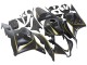 Matt Schwarz Gold 2009-2012 Honda CBR600RR Motorrad Verkleidung