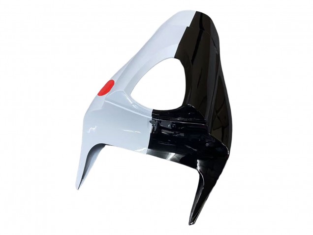 Weiß Cherry Blossom Glänzendes Schwarz 2009-2012 Honda CBR600RR Motorrad Verkleidung
