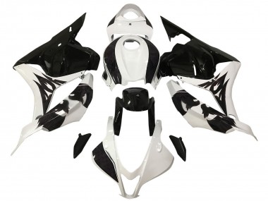 Weiß Glänzendes Schwarz 2009-2012 Honda CBR600RR Motorrad Verkleidung