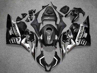 Silber Glänzendes Schwarz HRC 2009-2012 Honda CBR600RR Motorrad Verkleidung