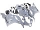 Glänzendes Nardo Grau 2009-2012 Honda CBR600RR Motorrad Verkleidung