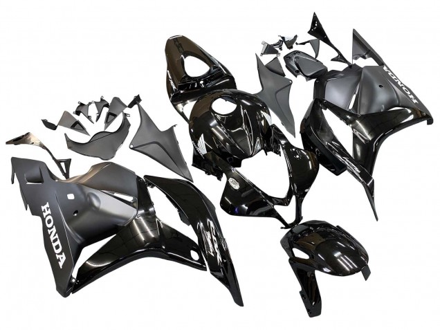 Glänzendes Schwarz Matt Schwarz 2009-2012 Honda CBR600RR Motorrad Verkleidung