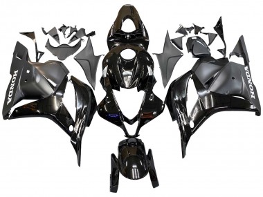 Glänzendes Schwarz Matt Schwarz 2009-2012 Honda CBR600RR Motorrad Verkleidung