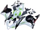 Weiß Grün Glänzendes Schwarz Hannspree 2009-2012 Honda CBR600RR Motorrad Verkleidung