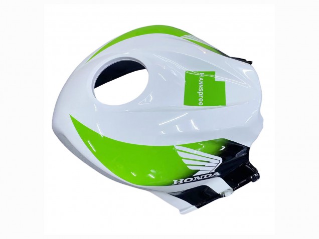 Weiß Grün Glänzendes Schwarz Hannspree 2009-2012 Honda CBR600RR Motorrad Verkleidung