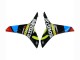 Schwarz Mehrfarbig MoviStar 2009-2012 Honda CBR600RR Motorrad Verkleidung