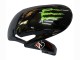 Schwarz Mehrfarbig MoviStar 2009-2012 Honda CBR600RR Motorrad Verkleidung