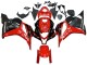 Rot Glänzendes Schwarz Matt Schwarz Streifen 2009-2012 Honda CBR600RR Motorrad Verkleidung