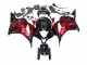 Rot Glänzendes Schwarz 2009-2012 Honda CBR600RR Motorrad Verkleidung