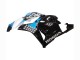 Weiß Blau Glänzendes Schwarz 2009-2012 Honda CBR600RR Motorrad Verkleidungen Kit