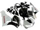 Weiß Glänzendes Schwarz 2013-2023 Honda CBR600RR Motorrad Verkleidung Kit