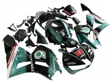 Blau Grün Blau Glänzendes Schwarz Petronas 20 2013-2023 Honda CBR600RR Motorrad Verkleidung