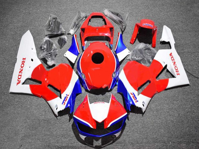 Weiß Rot Blau HRC 2013-2023 Honda CBR600RR Motorrad Verkleidung Kit