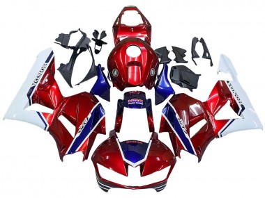 Weiß Rot Blau HRC 2013-2023 Honda CBR600RR Motorrad Verkleidung