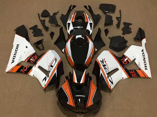 Weiß Orange Glänzendes Schwarz Repsol 2013-2026 Honda CBR600RR Motorrad Verkleidung