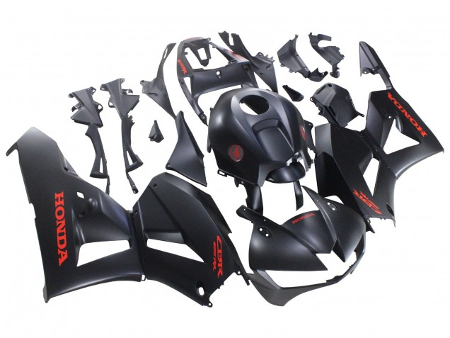 Matt Schwarz Rot Aufkleber 2013-2023 Honda CBR600RR Motorrad Verkleidung