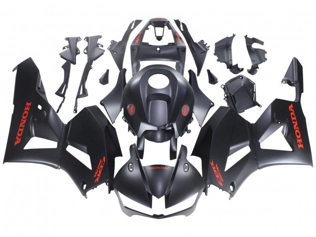 Matt Schwarz Rot Aufkleber 2013-2023 Honda CBR600RR Motorrad Verkleidung