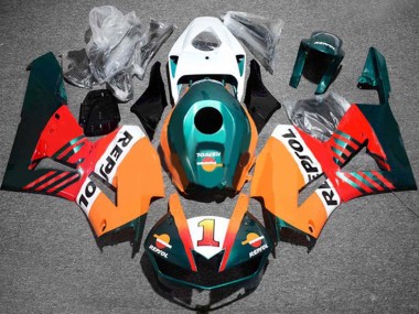 Orange Weiß Rot Glänzendes Schwarz Dunkel Grün Repsol 1 2013-2023 Honda CBR600RR Motorrad Verkleidung