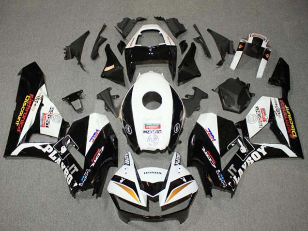 Weiß Gold Glänzendes Schwarz HRC 2013-2026 Honda CBR600RR Motorrad Verkleidung