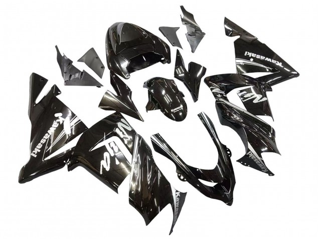 Glänzendes Schwarz Ninja 2004-2005 Kawasaki ZX10R Motorrad Verkleidung