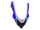 Glänzendes Blau Weiß Fiat Motul 2004-2005 Kawasaki ZX10R Motorrad Verkleidung