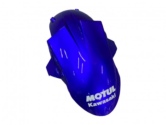 Glänzendes Blau Weiß Fiat Motul 2004-2005 Kawasaki ZX10R Motorrad Verkleidung