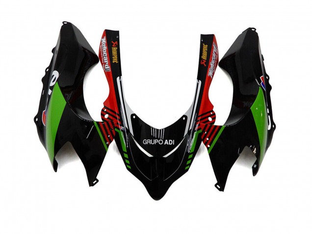Weiß Schwarz Grün Elf 2004-2005 Kawasaki ZX10R Motorrad Verkleidung