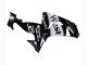 Glänzendes Schwarz Weiß West 2006-2007 Kawasaki ZX10R Motorrad Verkleidung
