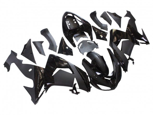 Matt Schwarz Glänzendes Schwarz 2006-2007 Kawasaki ZX10R Motorrad Verkleidung