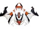 Weiß Orange Schwarz 2006-2007 Kawasaki ZX10R Motorrad Verkleidung
