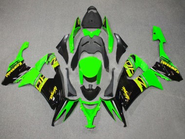 Grün Glänzendes Schwarz Gelb 2008-2010 Kawasaki ZX10R Motorrad Verkleidung
