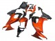 Burnt Orange Schwarz 2008-2010 Kawasaki ZX10R Motorrad Verkleidung