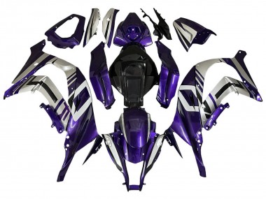 Lila Silber Schwarz 2008-2010 Kawasaki ZX10R Motorrad Verkleidung