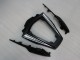 Glänzendes Schwarz Weiß Elf Schnee Aufkleber 2011-2015 Kawasaki ZX10R Motorrad Verkleidung