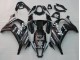 Glänzendes Schwarz Weiß Elf Schnee Aufkleber 2011-2015 Kawasaki ZX10R Motorrad Verkleidung
