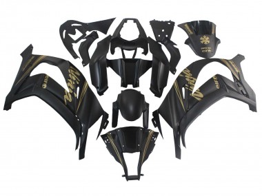 Matt Schwarz Gold Schnee Elf 2011-2015 Kawasaki ZX10R Motorrad Verkleidung