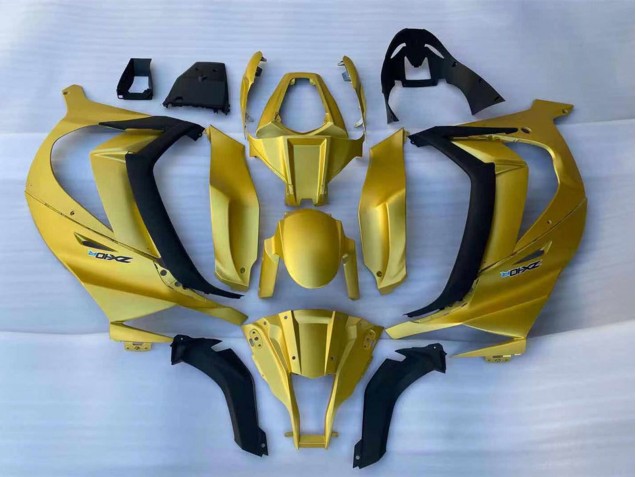 Gold Schwarz 2011-2015 Kawasaki ZX10R Motorrad Verkleidung