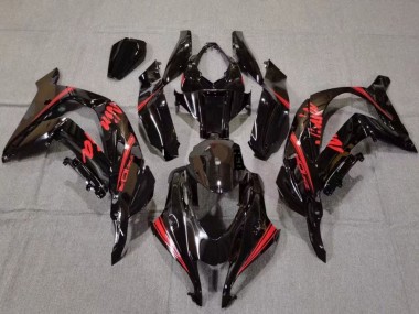 Glänzendes Schwarz Rot 2016-2020 Kawasaki ZX10R Motorrad Verkleidung