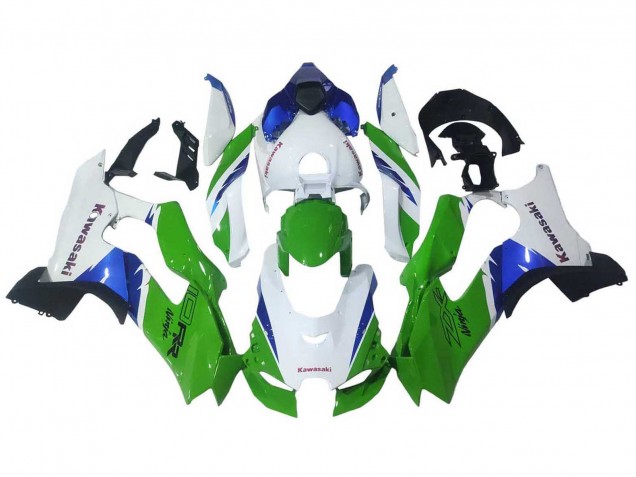 Weiß Grün Blau Schwarz 2021-2025 Kawasaki ZX10R Motorrad Verkleidung