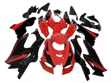 Rot Glänzendes Schwarz 2021-2025 Kawasaki ZX10R Motorrad Verkleidung